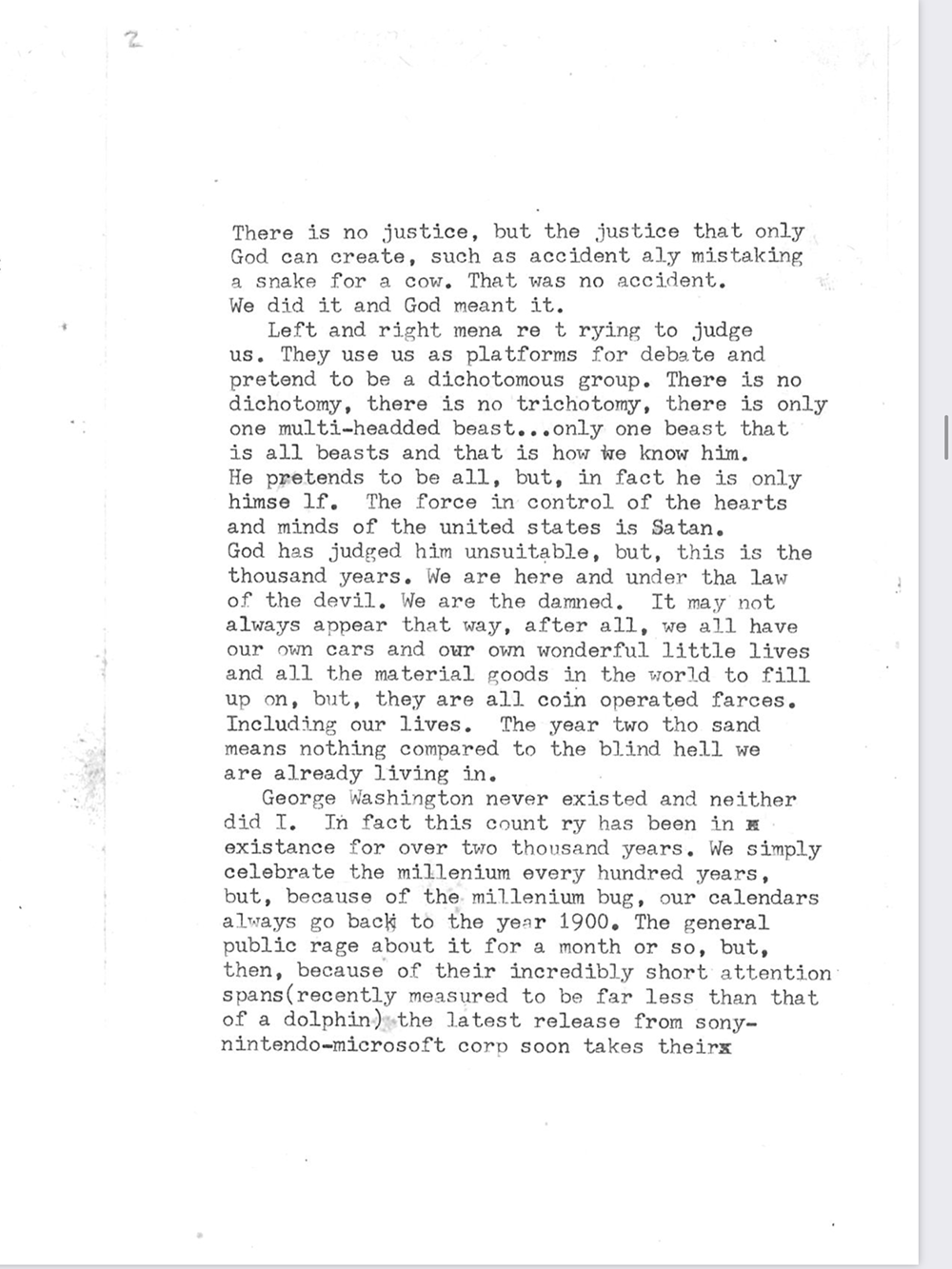 an image of typewritten text